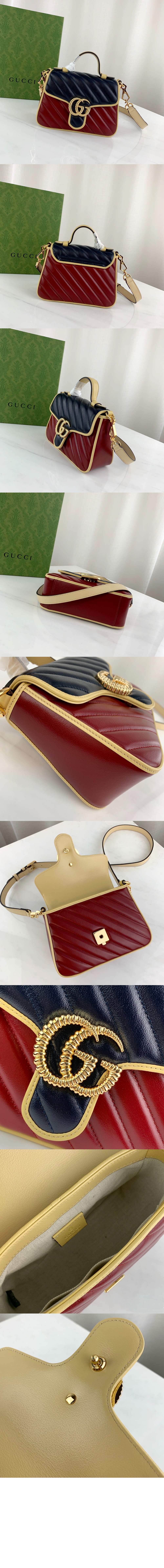 GG 마몽 미니 탑핸들백 583571 > GG Marmont - GG 마몽