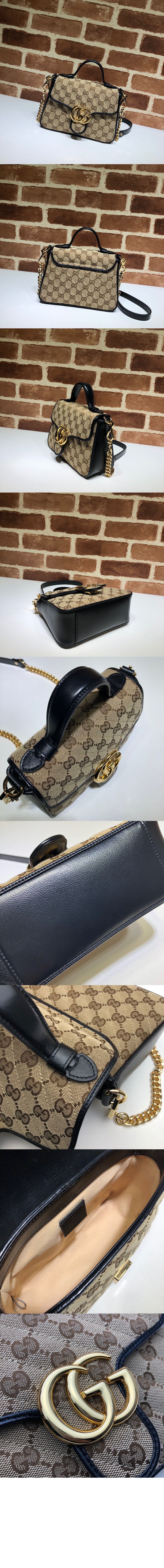 GG 마몽 미니 탑핸들백 583571 > GG Marmont - GG 마몽