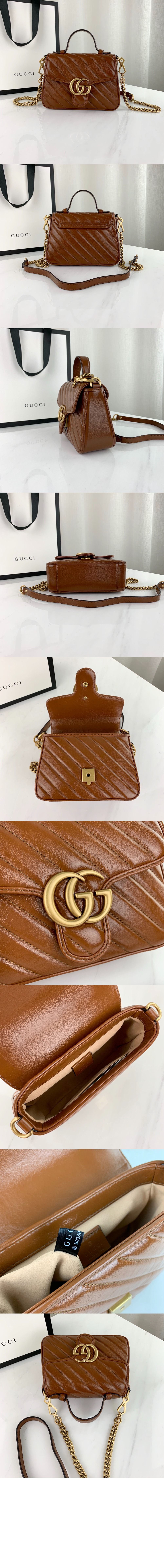 GG 마몽 미니 탑핸들백 583571 > GG Marmont - GG 마몽