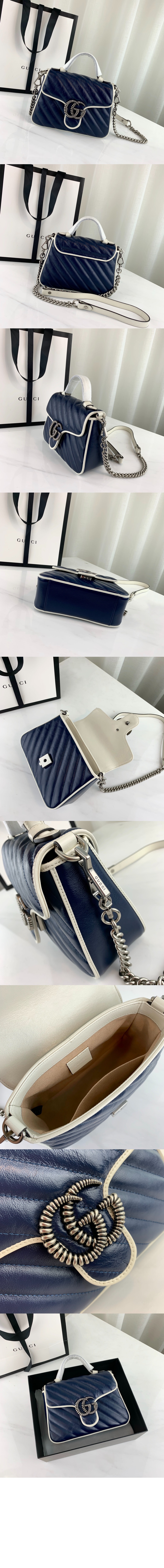 GG 마몽 미니 탑핸들백 583571 > GG Marmont - GG 마몽