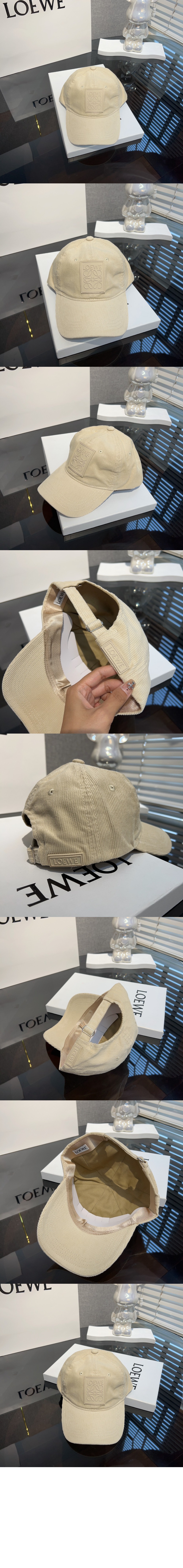 코듀로이 패치 베이스볼 캡 > 로에베