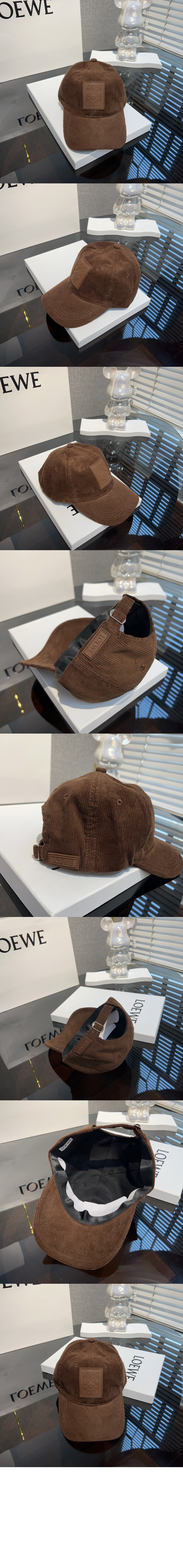 코듀로이 패치 베이스볼 캡 > 로에베