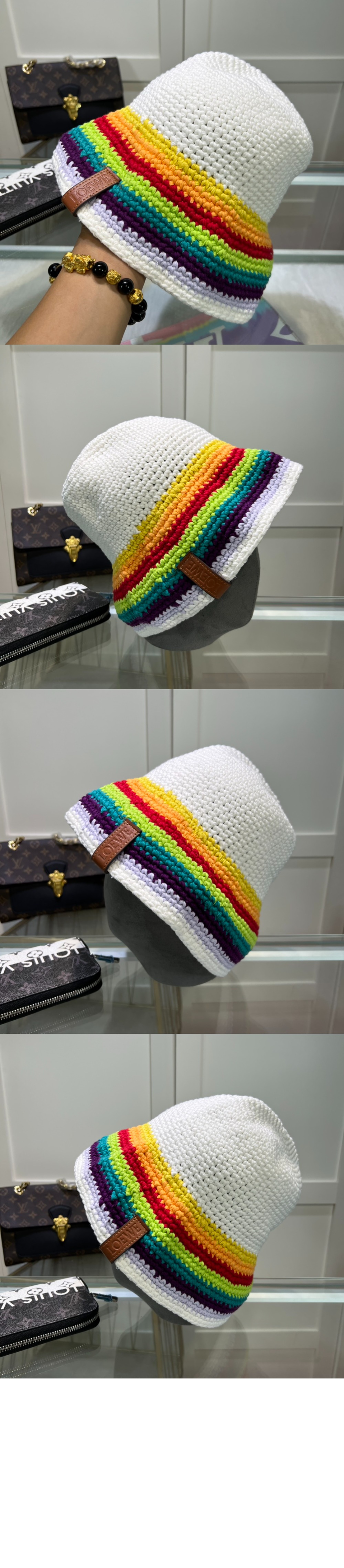 레인보우 버킷햇 > 로에베