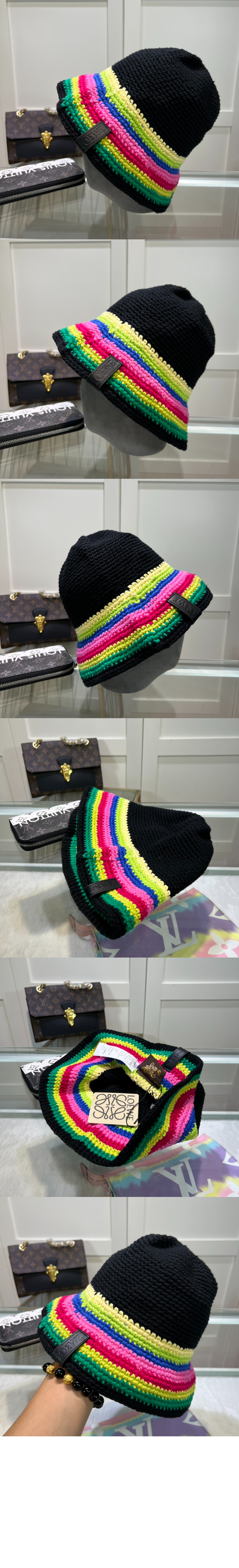 레인보우 버킷햇 > 로에베