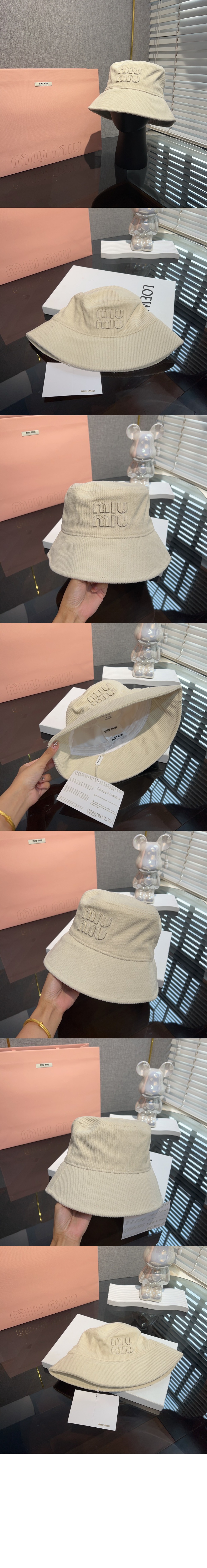 로고 버킷햇 5HC196 > 미우미우