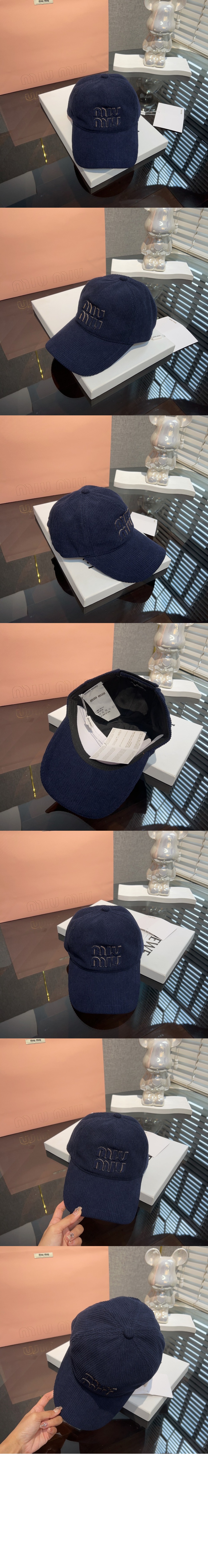 코듀로이 베이스볼 캡 GF9FEB > 미우미우