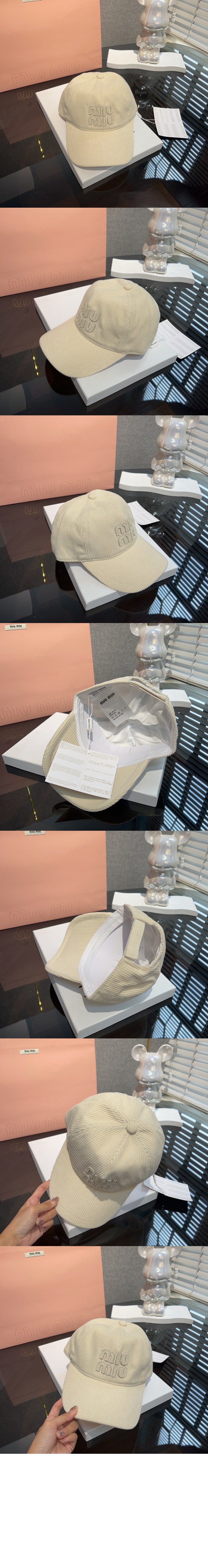 코듀로이 베이스볼 캡 GF9FEB > 미우미우