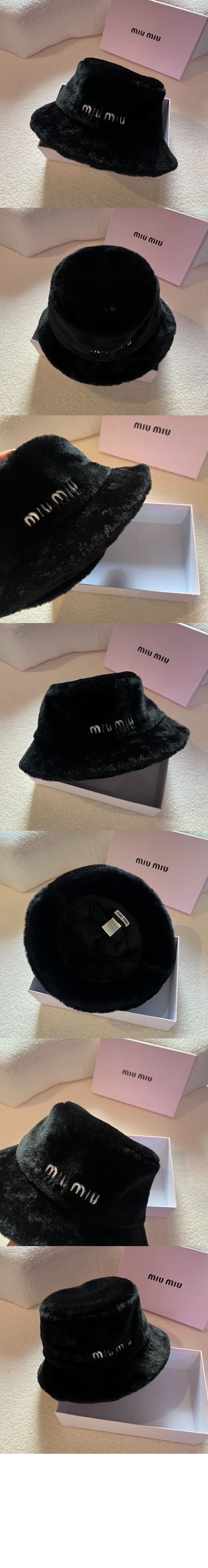 로고 자수 버킷햇 5HC178 > 미우미우