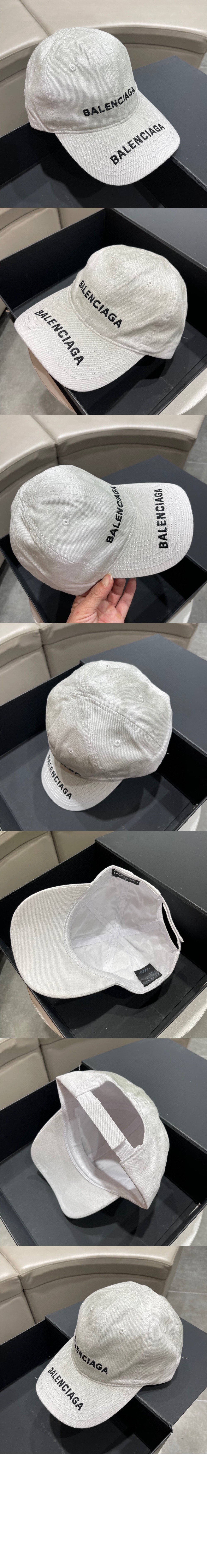 더블 로고 베이스볼 캡 744273 > 발렌시아가