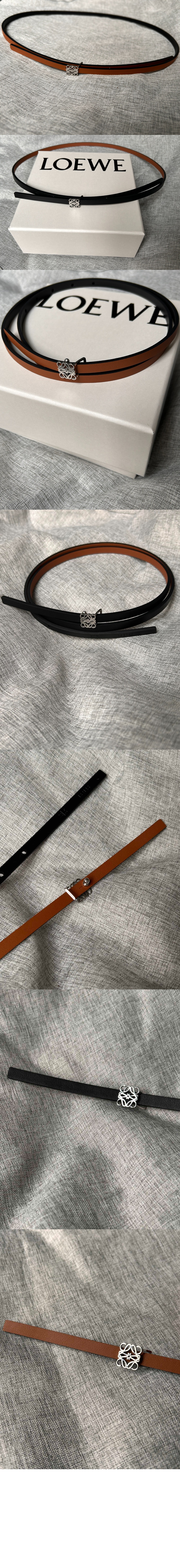 매끄러운 송아지 가죽 벨트 > 로에베