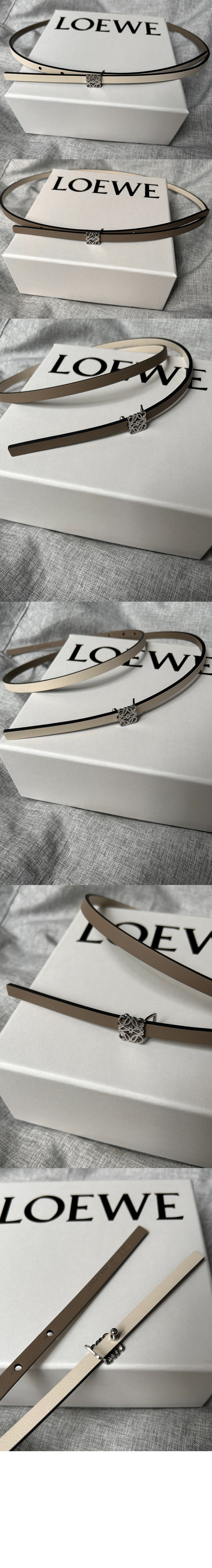 매끄러운 송아지 가죽 벨트 > 로에베