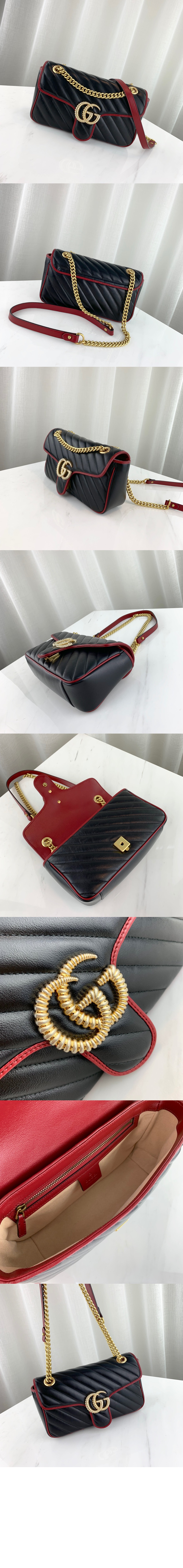 GG 마몽 스몰 숄더백 443497 > GG Marmont - GG 마몽