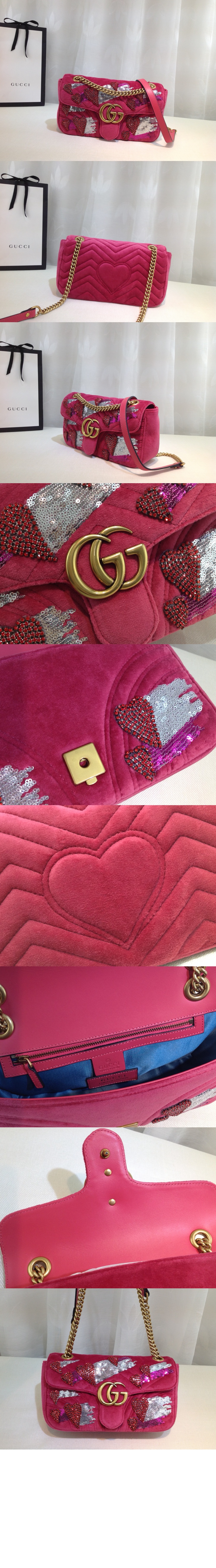 GG 마몽 스몰 숄더백 443497 > GG Marmont - GG 마몽