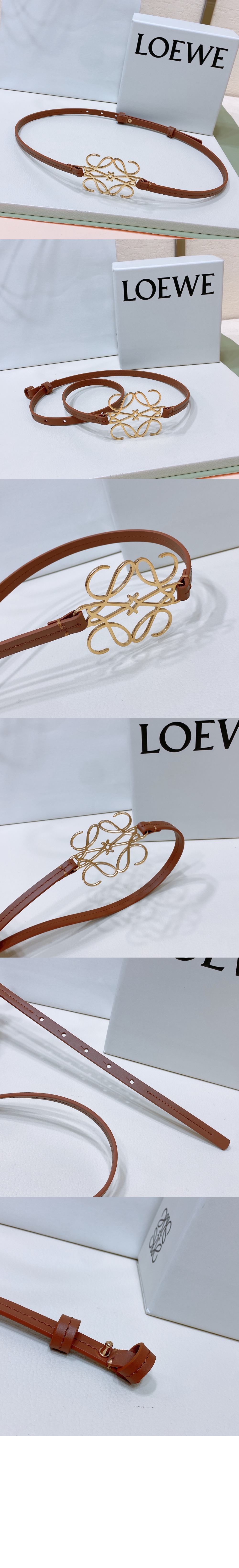 클래식 송아지 가죽 벨트 > 로에베