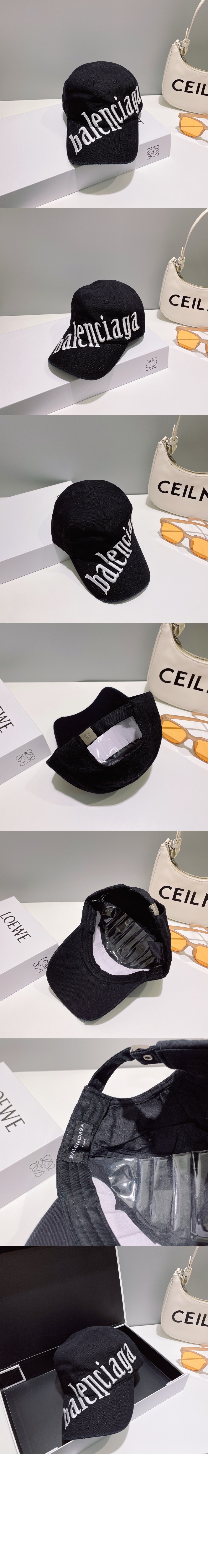 사선 로고 베이스볼 캡 680738 > 발렌시아가