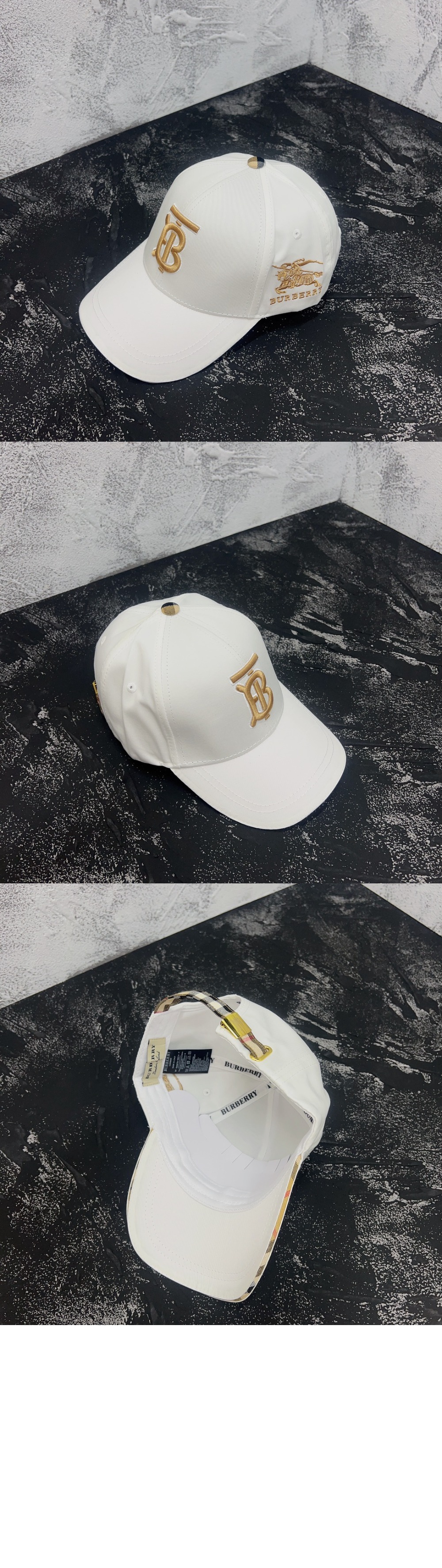 자수 로고 베이스볼 캡 43753233 > 버버리