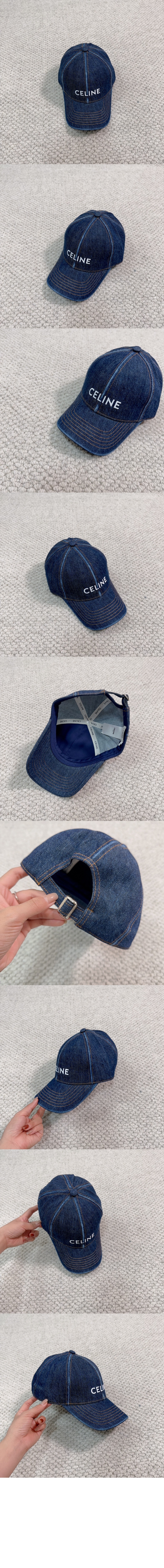 로고 베이스볼 캡 2AUS98 > 셀린느