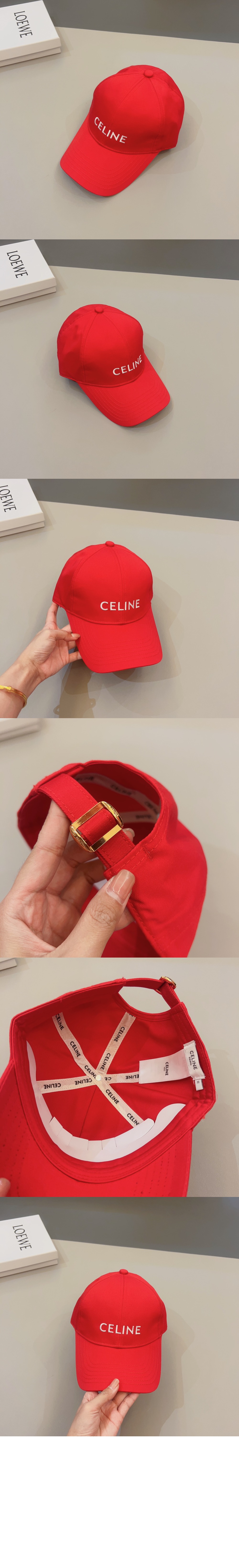 드릴 코튼 베이스볼 캡 2AUA12 > 셀린느