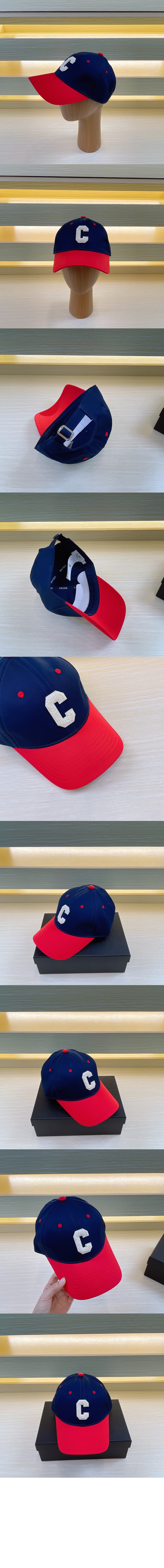 코튼 이니셜 베이스볼 캡 2AP059 > 셀린느