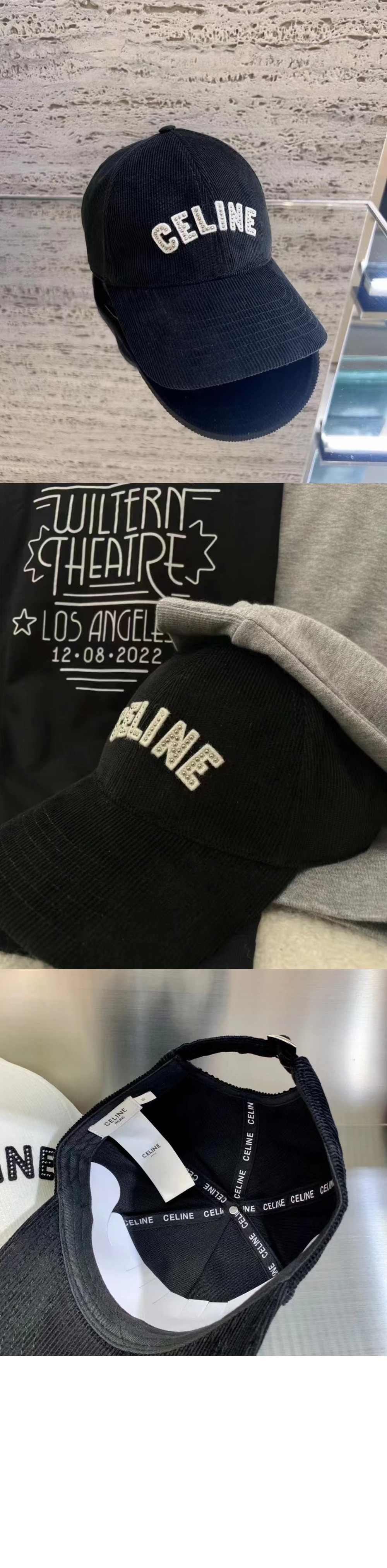 코듀로이 베이스볼 캡 2AUX35 > 셀린느