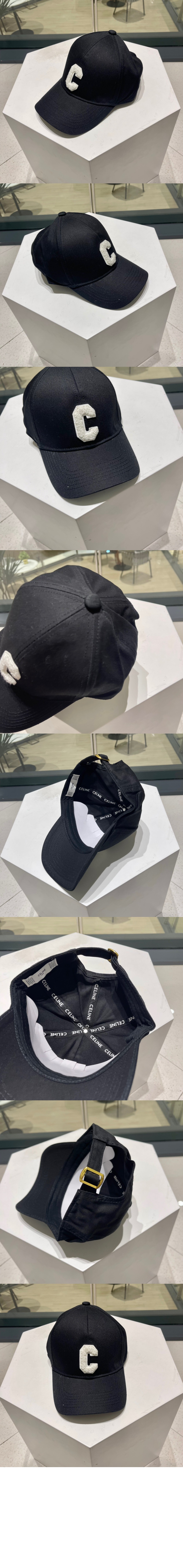 코튼 이니셜 베이스볼 캡 2AUY89 > 셀린느