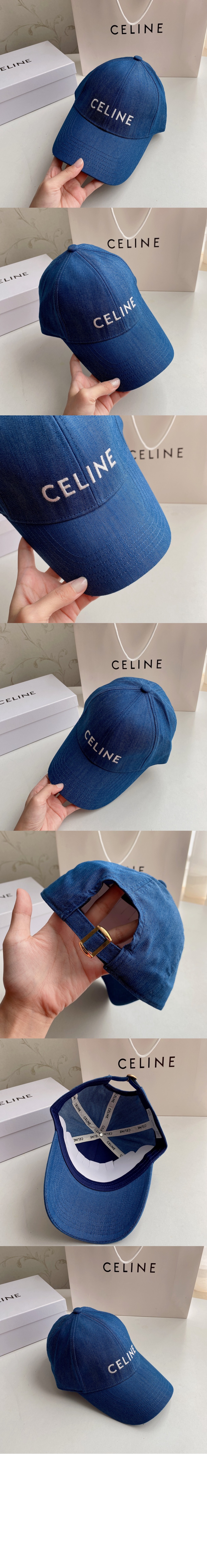 드릴 코튼 베이스볼 캡 2AUA19 > 셀린느