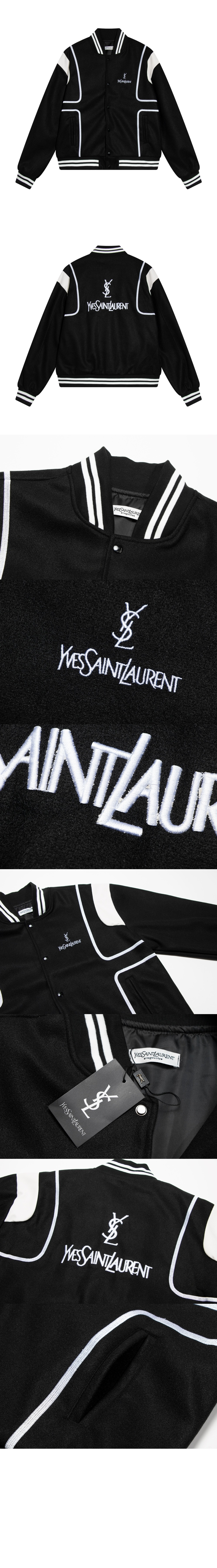 로고 쇼트 코트 > 생로랑