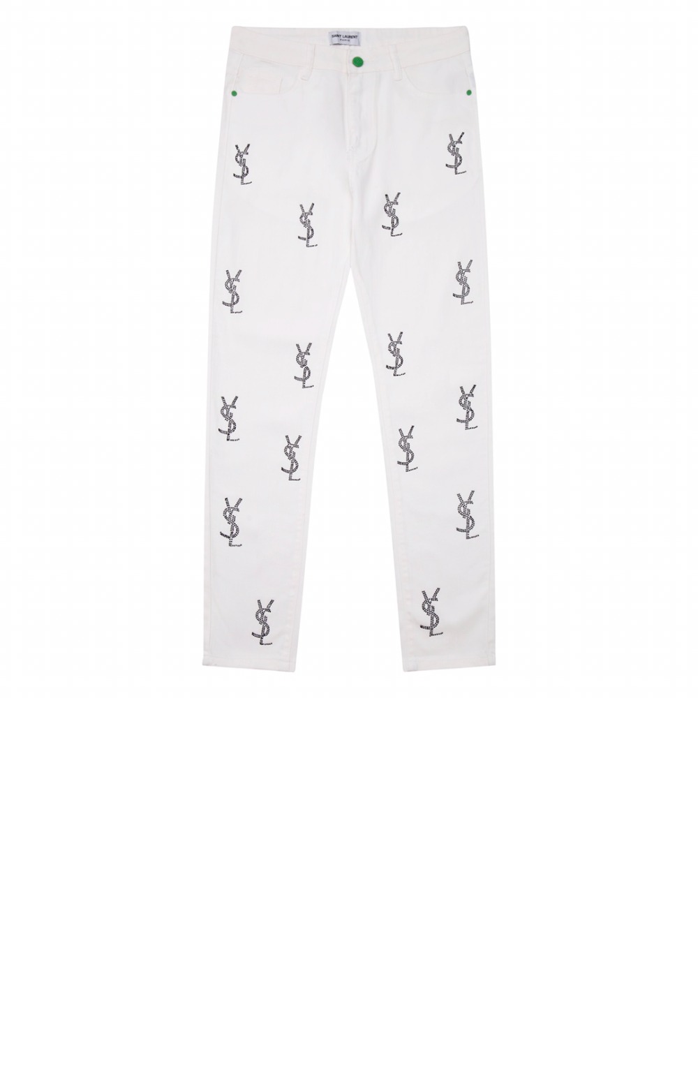 로고 캐주얼 바지 > 생로랑