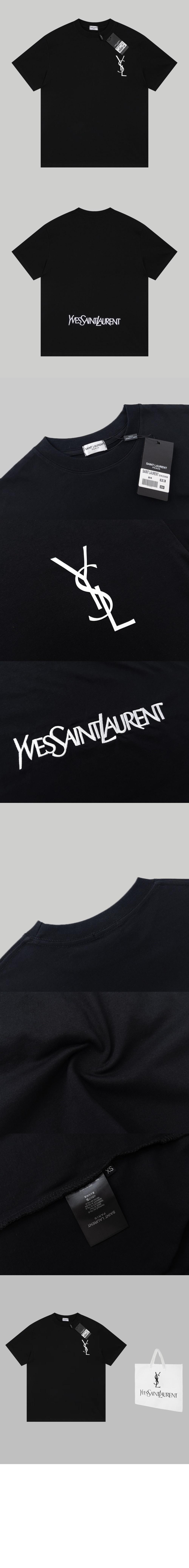 로고 프린트 반팔 > 생로랑