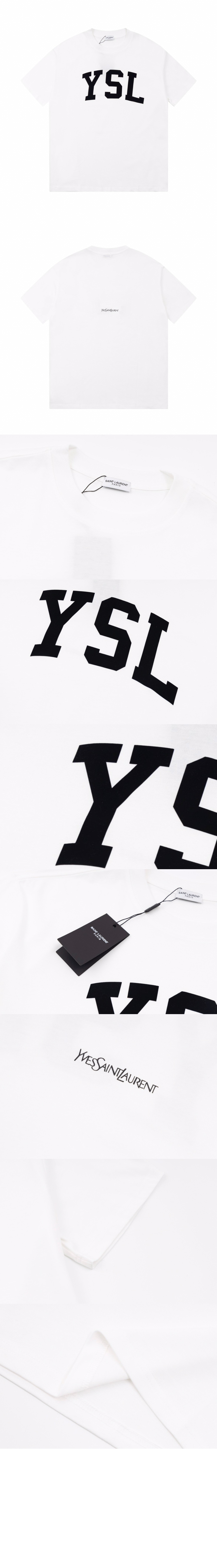 로고 프린트 반팔 > 생로랑