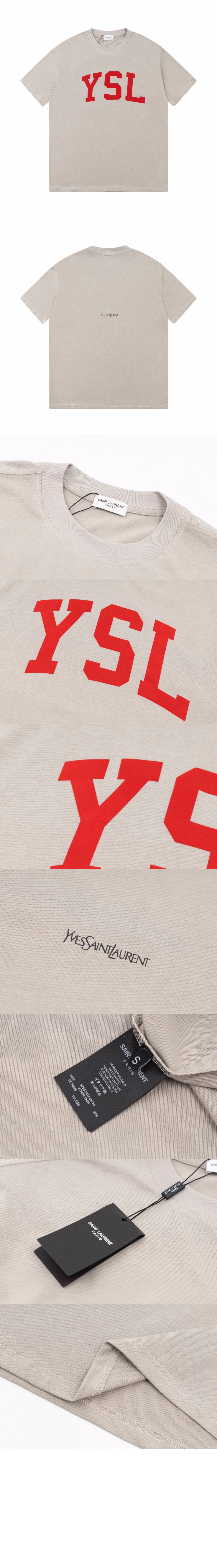 로고 프린트 반팔 > 생로랑