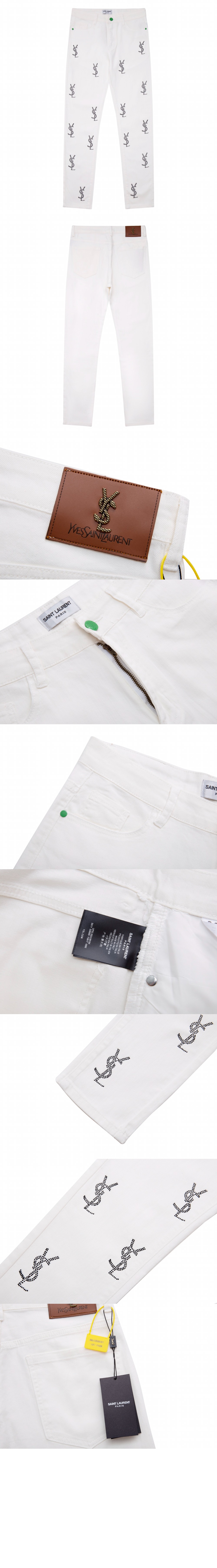 로고 캐주얼 팬츠 > 생로랑