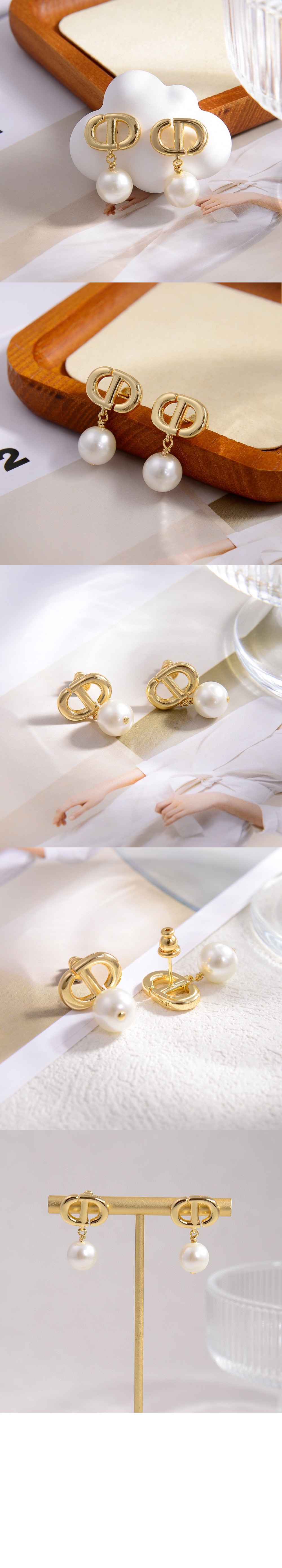 CD Navy 귀걸이 E1850 > 디올