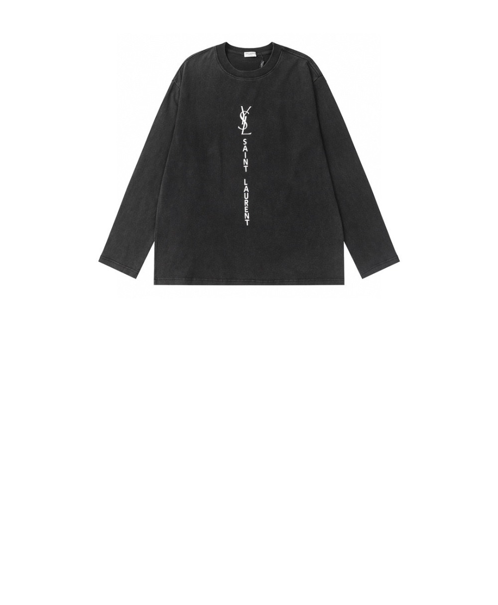 로고 프린트 긴팔 > 생로랑