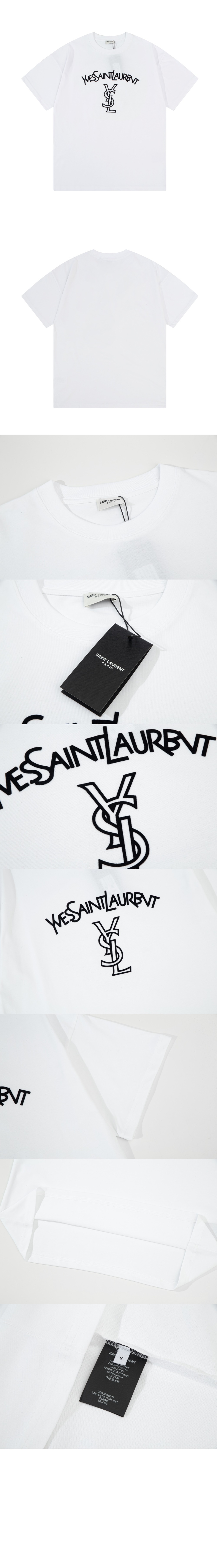 플라워 코튼 톱 > 생로랑