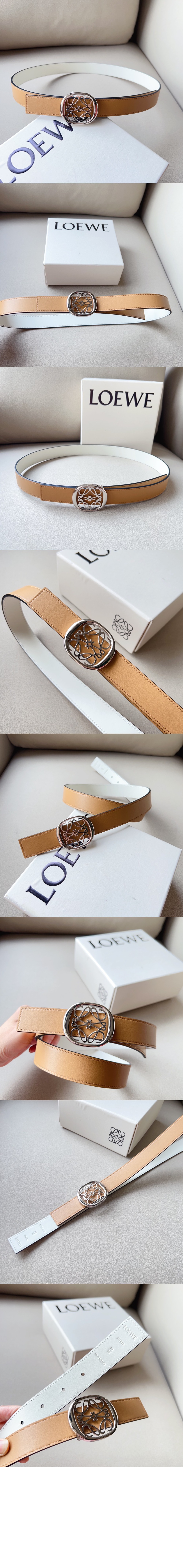 송아지 가죽 벨트 > 로에베