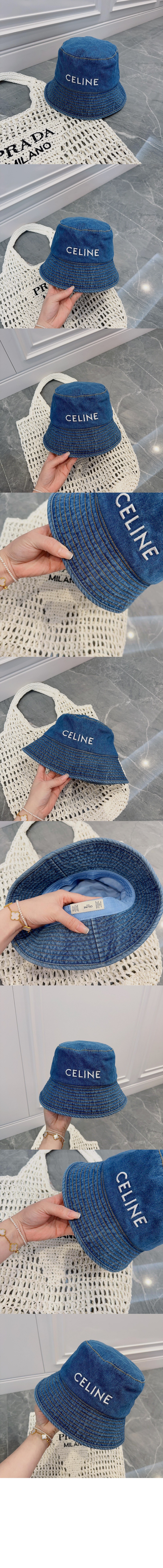 데님 버킷햇 2AU3B9 > 셀린느