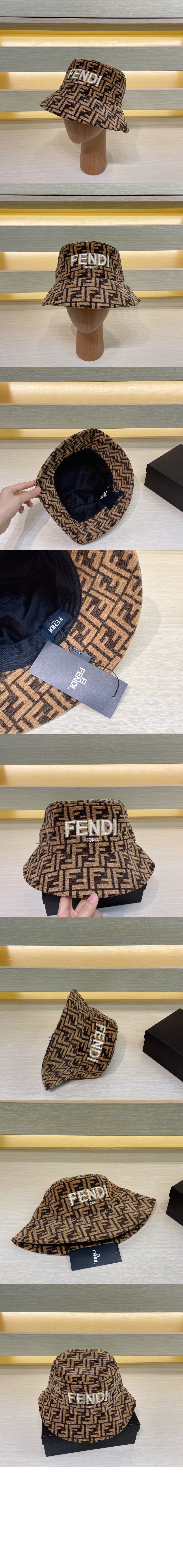 로고 자수 버킷햇 FXQ733 > 펜디