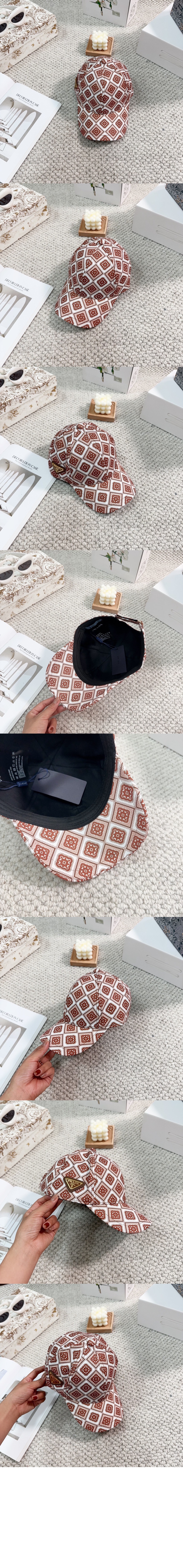 로고 프린트 베이스볼 캡 1HC274 > 프라다