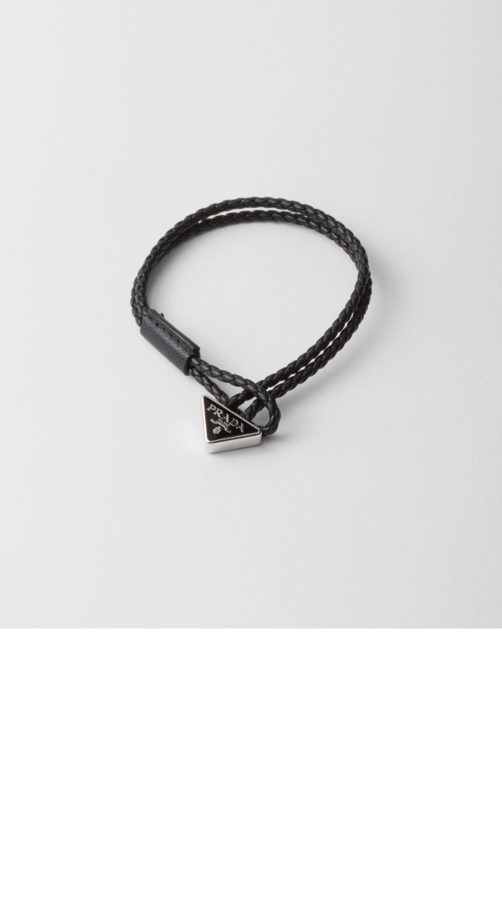 브레이디드 나파 가죽 브레이슬릿 2IB288 > 프라다