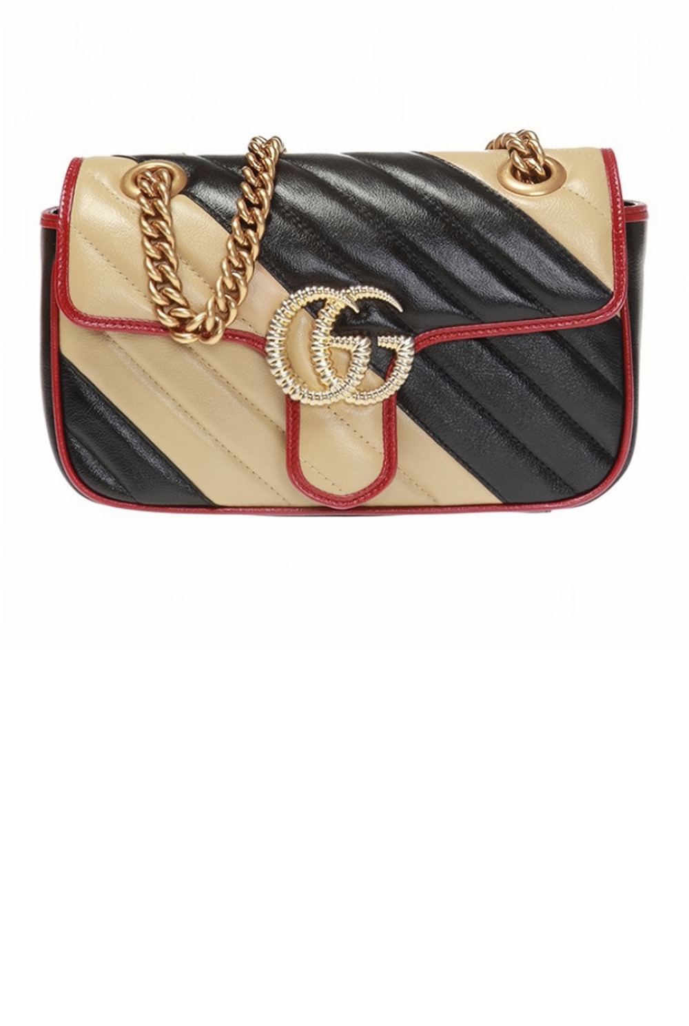 GG 마몬트 스몰 마틀라세 숄더백 443497 > Matlase - 마틀라세