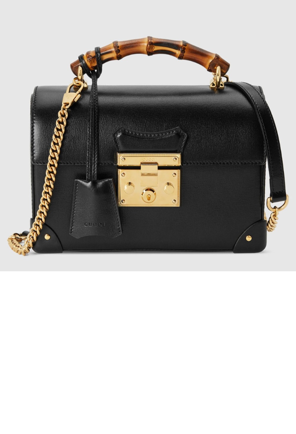 패드락 스몰 뱀부 토트백 레더 603221 > Packlock - 패드락