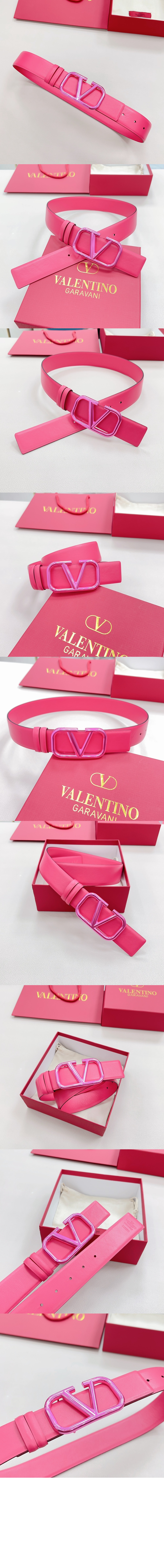 양면 송아지 가죽 벨트 > 발렌티노