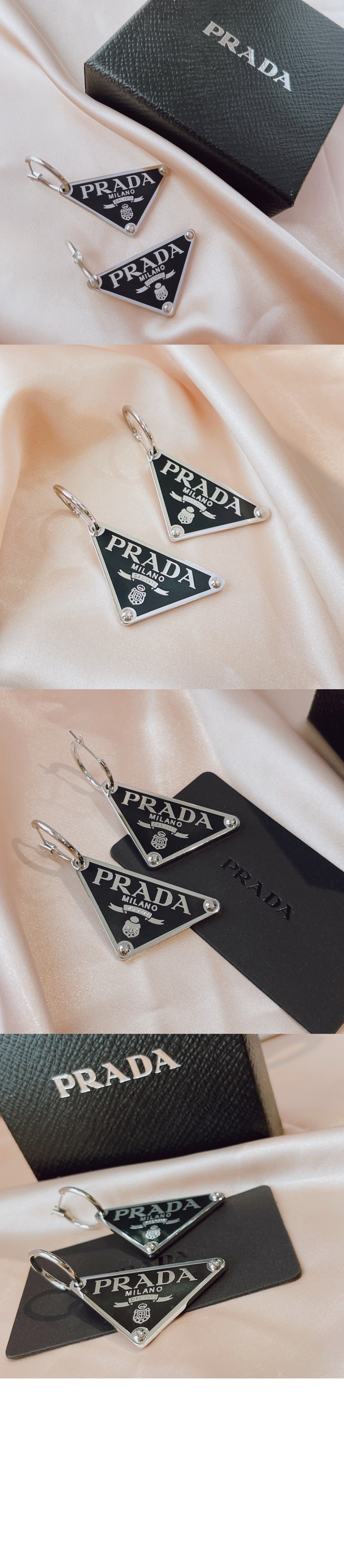 스말토 보석 펜던트 오른쪽 귀걸이 1JO719 > 프라다