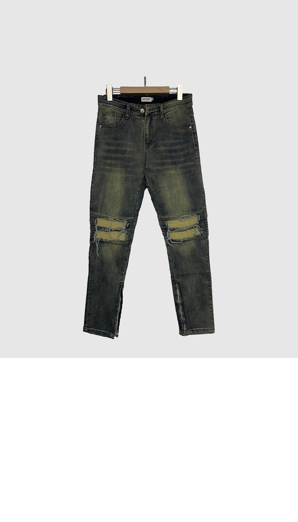 로고 캐주얼 팬츠 > 생로랑