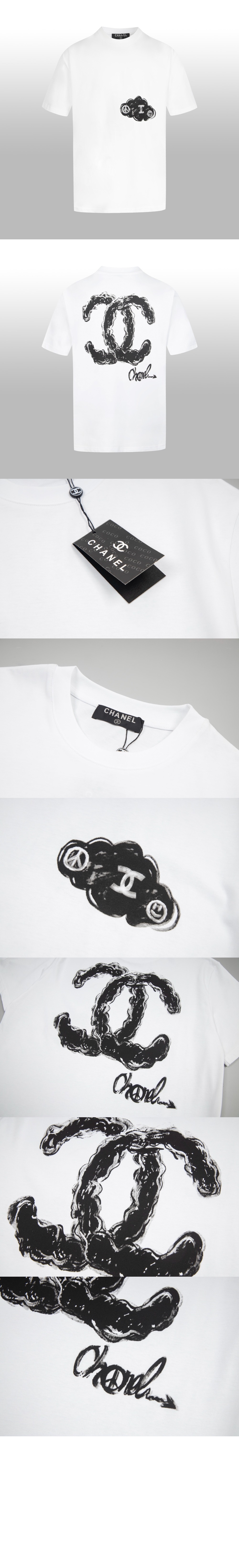 플라워 코튼 톱 > 샤넬