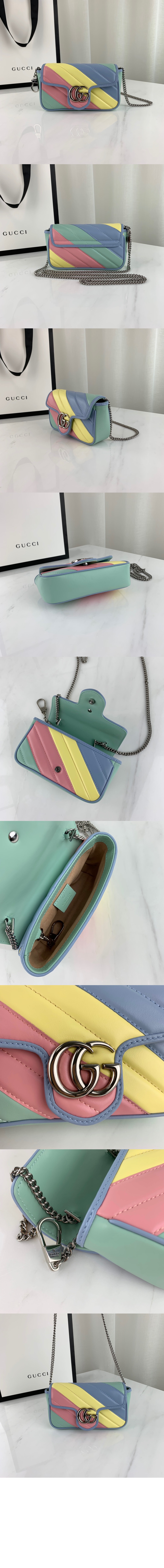 GG 마몽 멀티컬러 수퍼 미니백 476433 > GG Marmont - GG 마몽