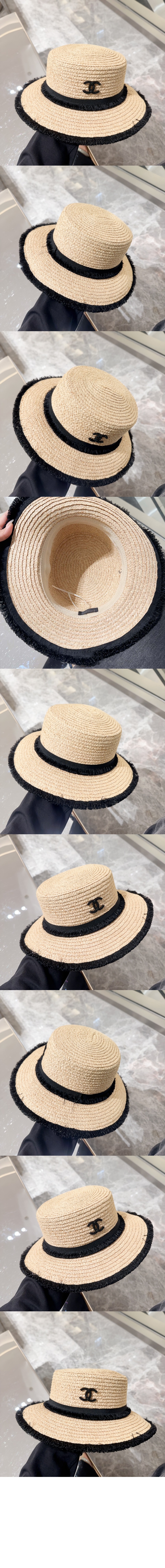 밀짚모자 선캡 AA8652 > 샤넬