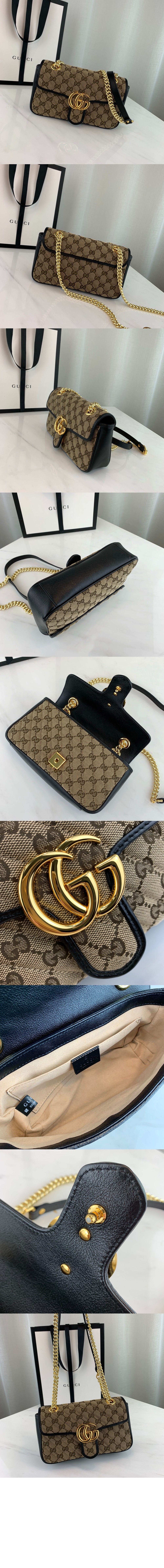 GG 미니 마틀라세 숄더백 446744 > Matlase - 마틀라세