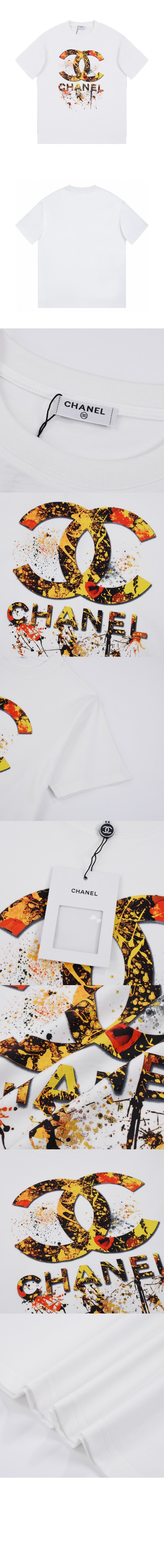 로고 프린트 반팔 > 샤넬
